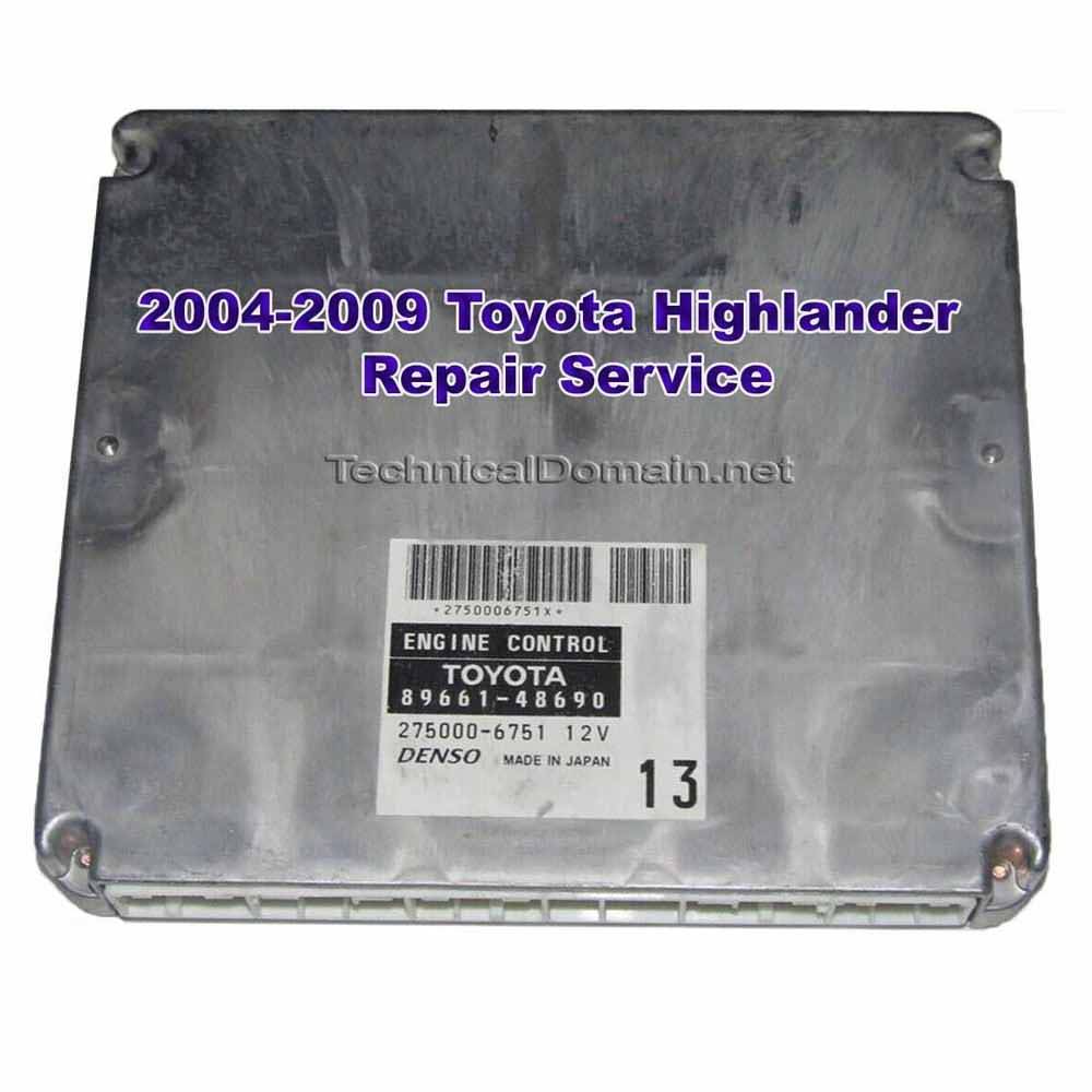 2004-2009 Toyota Highlander ECM repair service