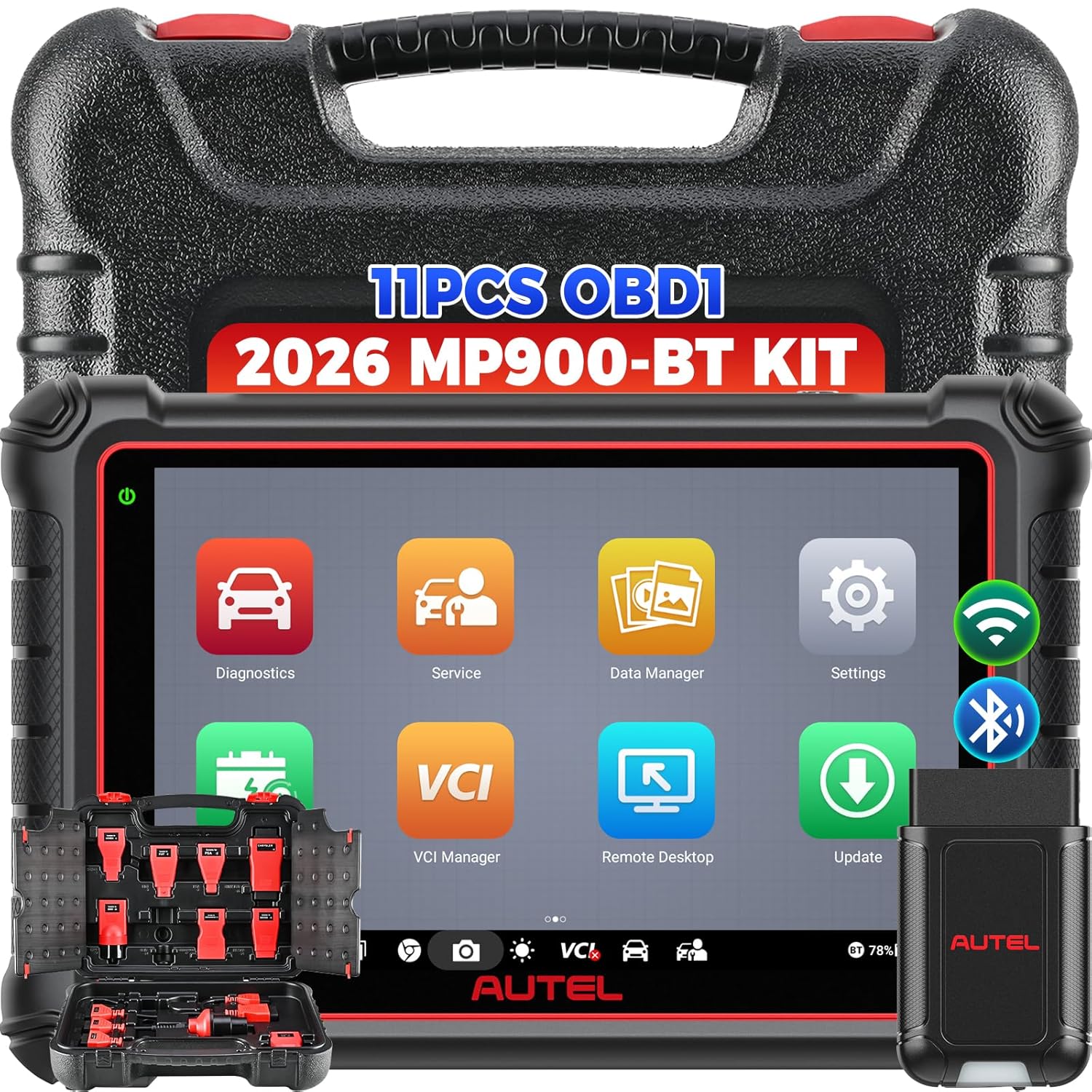 Autel MaxiPRO MP900-BT Kit Scanner w/ 200 Bucks OBD1 Kit