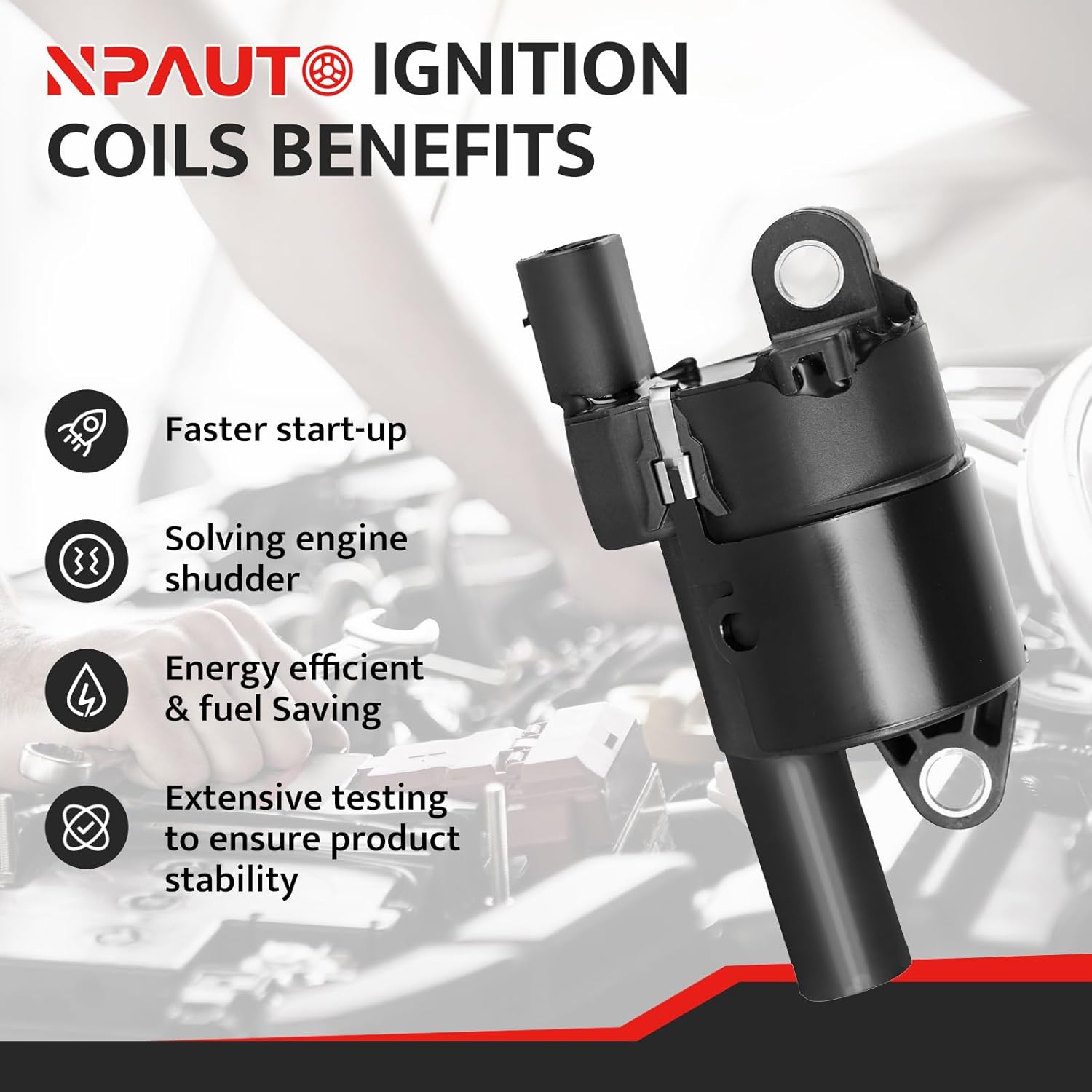 Round Ignition Coil Pack for 2007-2013 GM