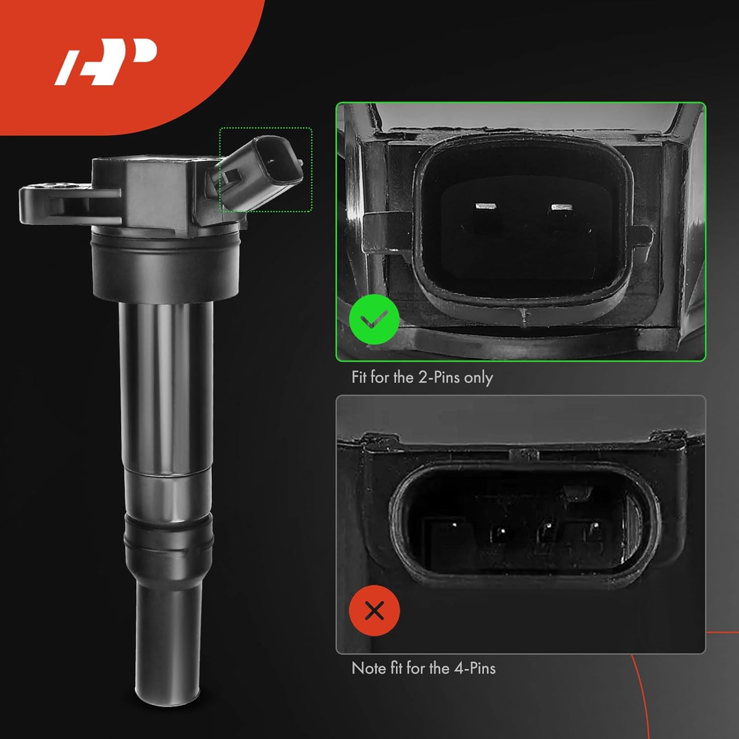 Set of 4 Ignition Coils and Iridium Spark Plugs for 2012-2020 Hyundai and Kia