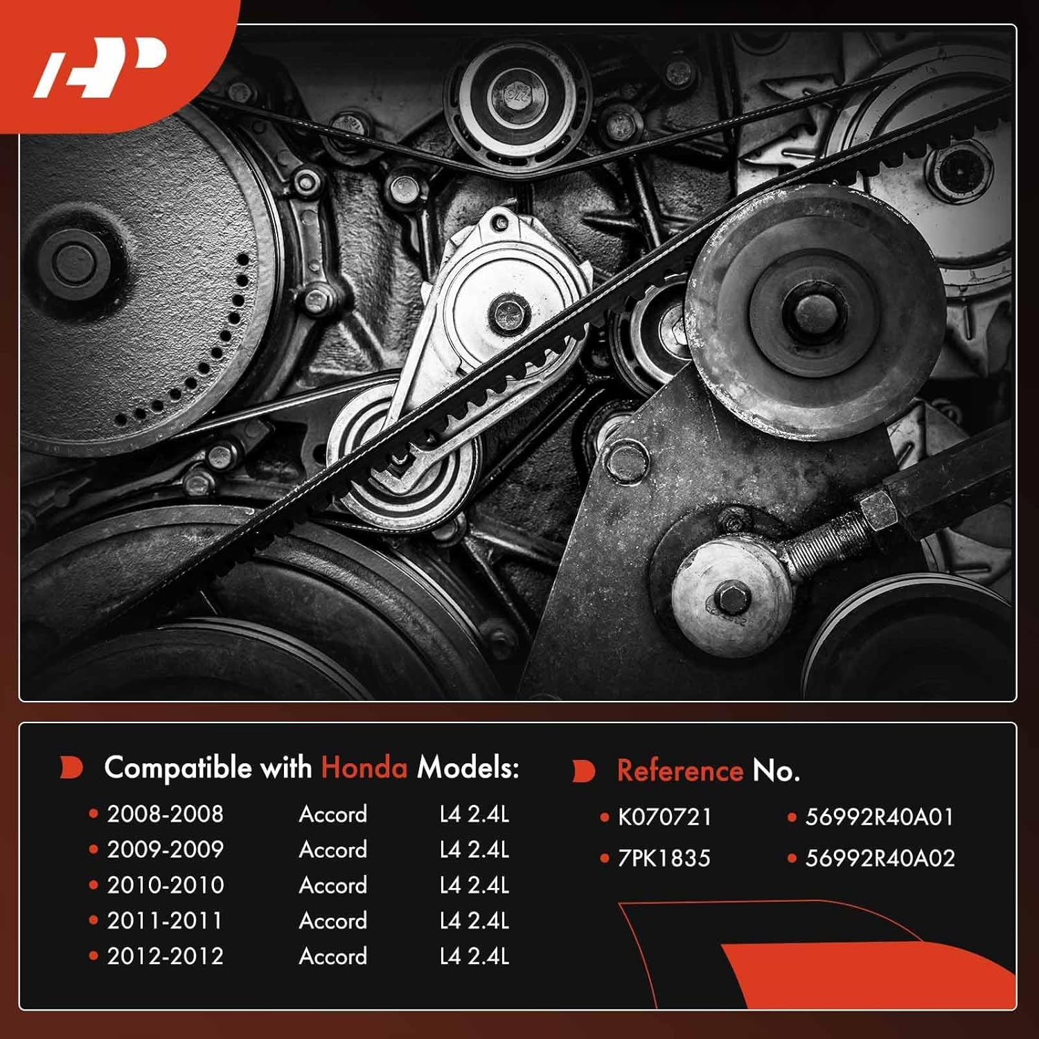 2008-2012 Honda Accord 2.4L Serpentine Drive Belt