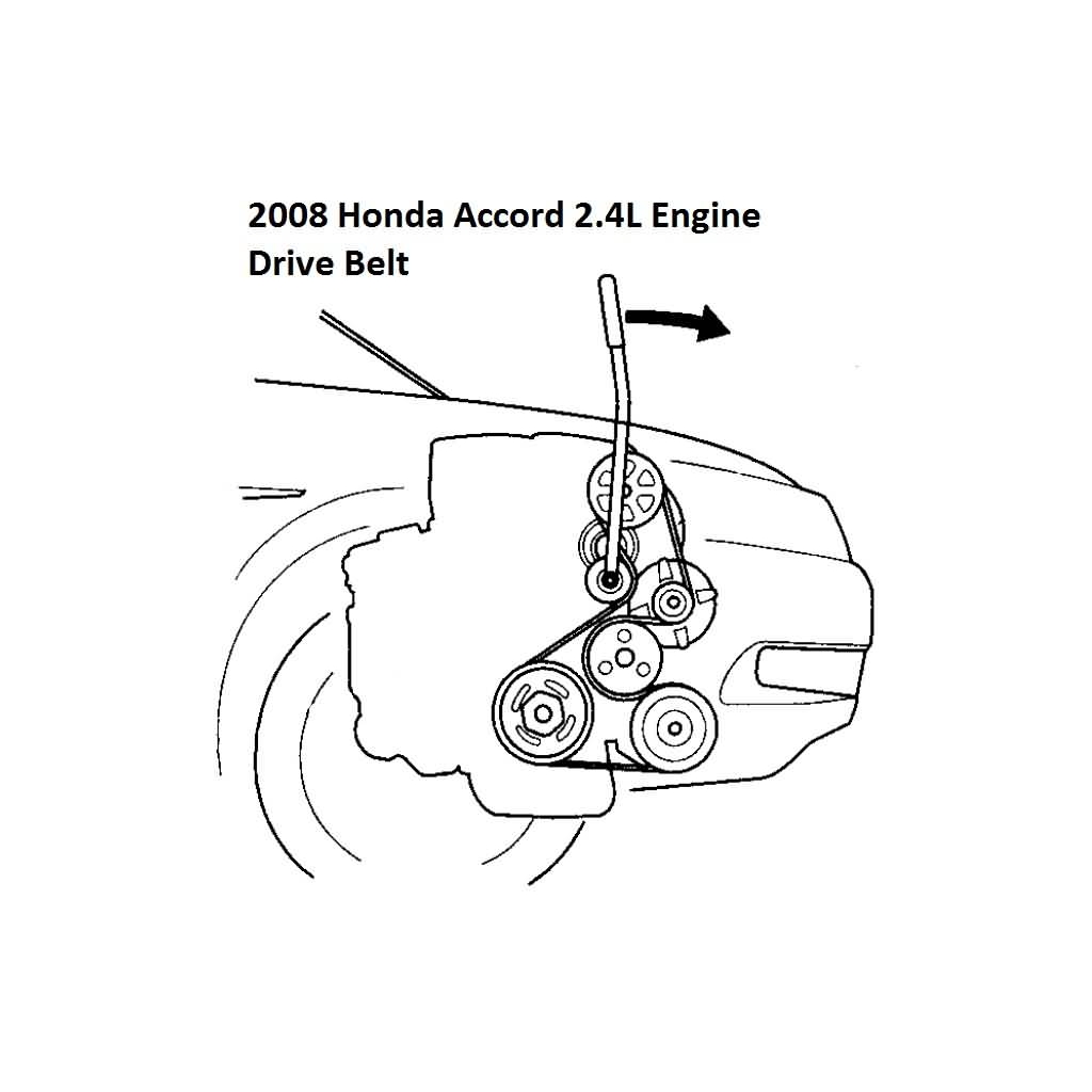 2008-2012 Honda Accord 2.4L Serpentine Drive Belt