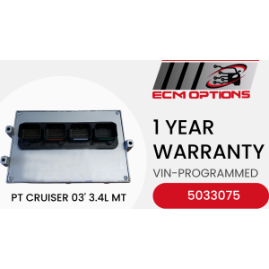 ECM Engine Computer 5033075 for 2003 Chrysler PT Cruiser 3.4L MT