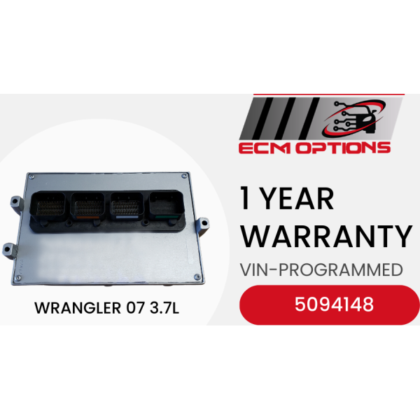 ECM Engine Computer 5094148 for 2007 Wrangler 3.7L MT