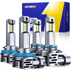 Set of 4 H11 9005 H9 HB3 Super Bright White Fog Light Bulbs