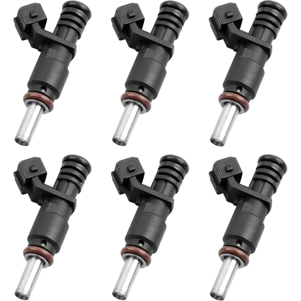 Set of 6 Fuel Injectors 7531634 for 2006-2012 BMW 328i 3.0L and others