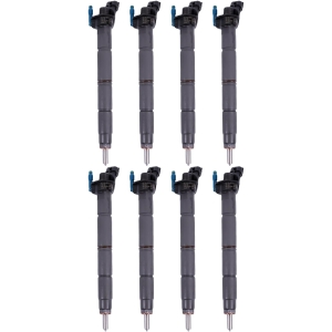 Set of 8 Diesel Fuel Injectors 0445117024 for 2011-2014 Ford 6.7L PowerStroke F-250 F-350 F-450 F-550