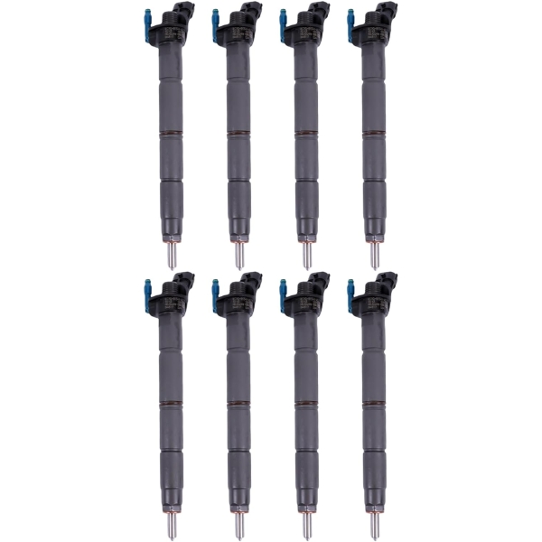 Set of 8 Diesel Fuel Injectors 0445117024 for 2011-2014 Ford 6.7L PowerStroke F-250 F-350 F-450 F-550